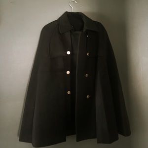 Wool Blend Cape